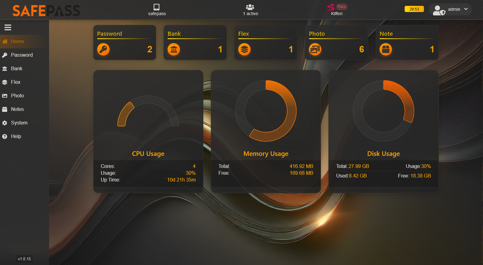SafePass Screen